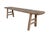 Vintage 72" Long Elm Wood Bench For Sale - Image 4 of 5