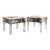 Mitchell Gold + Bob Williams Lucite Benches / Tufted Ottomans For Sale