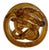 Amber Vintage Amber Infinity Knot Glass Sculpture For Sale - Image 8 of 8