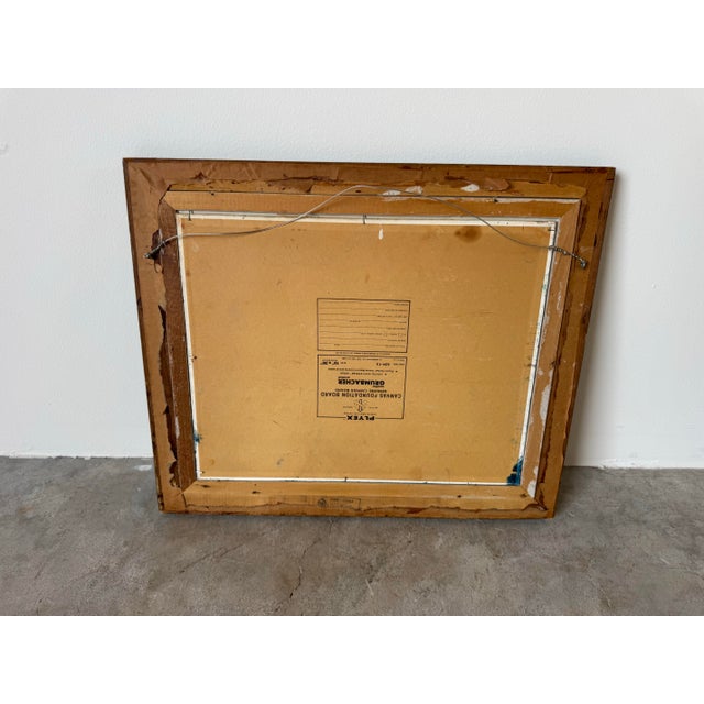 1980s Vintage M. Young Ocean Sunset Landscape Oil Paint – Framed For Sale - Image 11 of 11