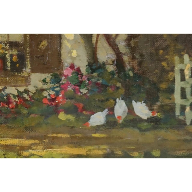 Impressionist Early 20th Century Dutch Impressionist Summer Cottage With Chickens For Sale - Image 3 of 5