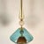Blue Pair of Petrol Blue Glass Pendants, Italy For Sale - Image 8 of 12
