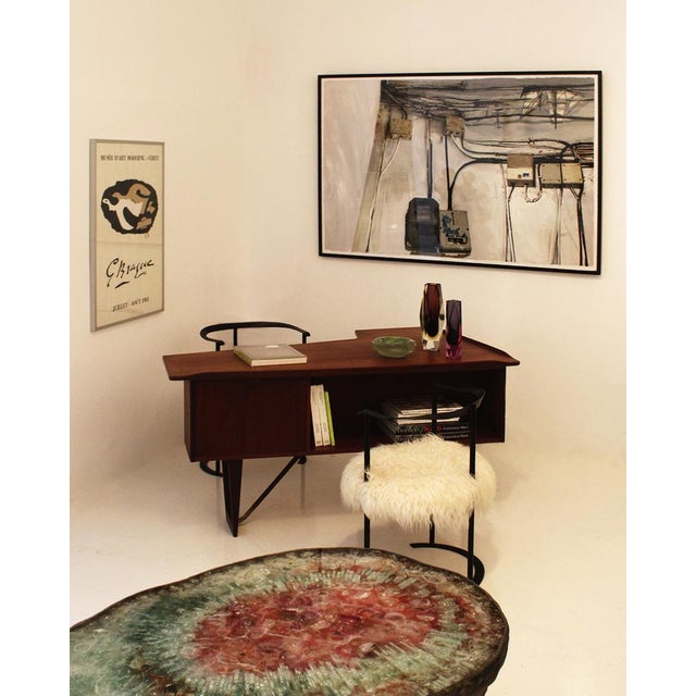 Mid-Century Modern Boomerang Desk attributed to Arne Vodder For Sale - Image 10 of 11