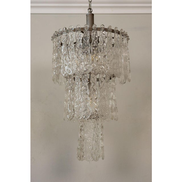 Mid-Century Murano Glass Chandelier, 1990s For Sale - Image 6 of 11