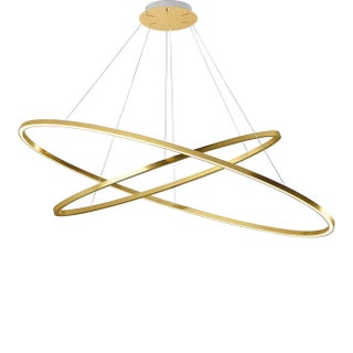 Modern Nemo Lighting Ellisse Double Modern Suspension Light Fixture For Sale