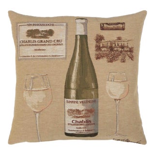 Domaine Villeneuve Tapestry Cushion With Feather Filler - 46x46cm (18"x18") For Sale