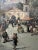 Valter, Busy Market Place, Oil on Canvas & Cardboard, 1890s-1910s, Framed For Sale - Image 4 of 11