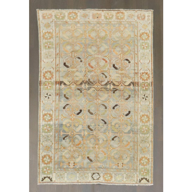 Persian Early 20th Century Zabihi Collection Beautiful Persian Malayer Scatter Rug - 3'4" x 5'2" For Sale - Image 3 of 6