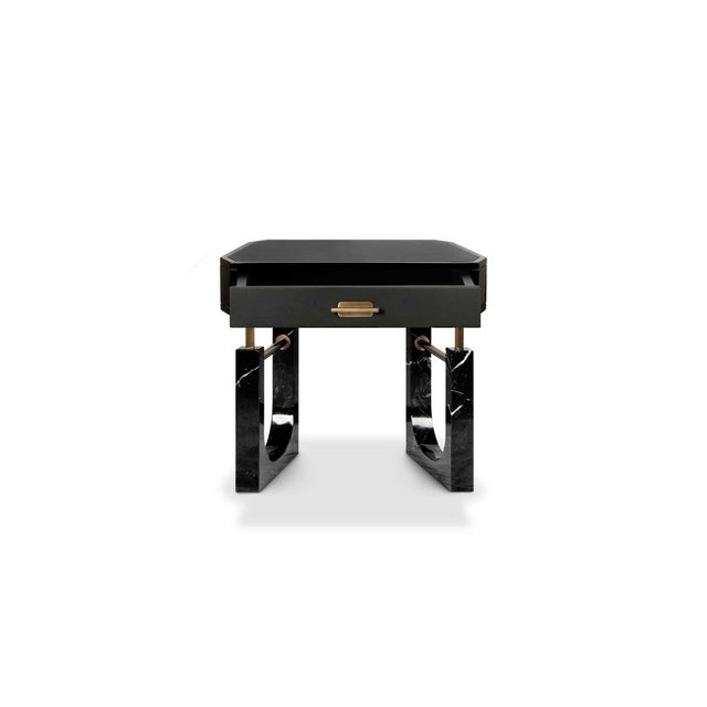 Lincoln Bedside Table by Porus Studio For Sale - Image 14 of 14