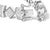 Experience the epitome of modern elegance with this stunning 14K white gold bracelet, radiantly plated in rhodium for...