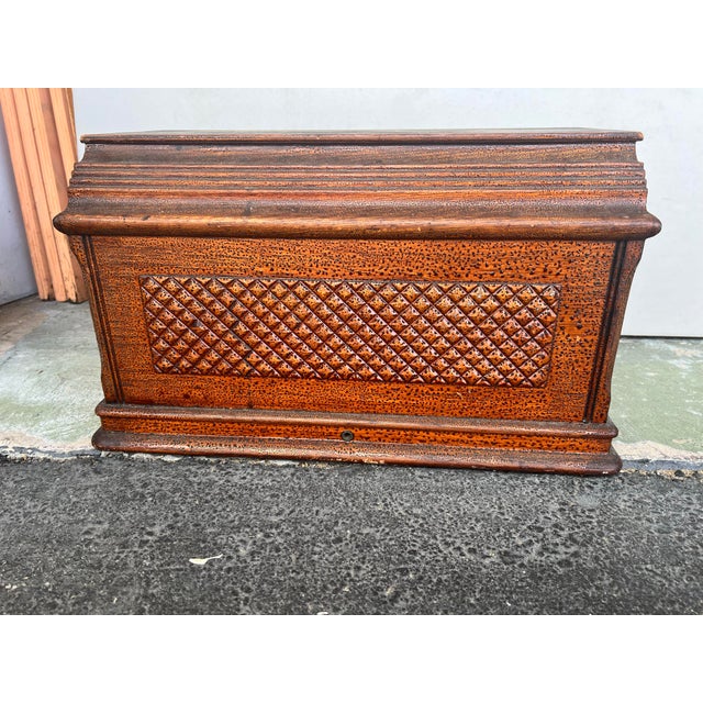 Mid 20th Century Wood Box / Cover For Sale In West Palm - Image 6 of 7