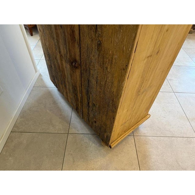 Art Nouveau Farmhouse Cupboard in Wood For Sale - Image 9 of 17