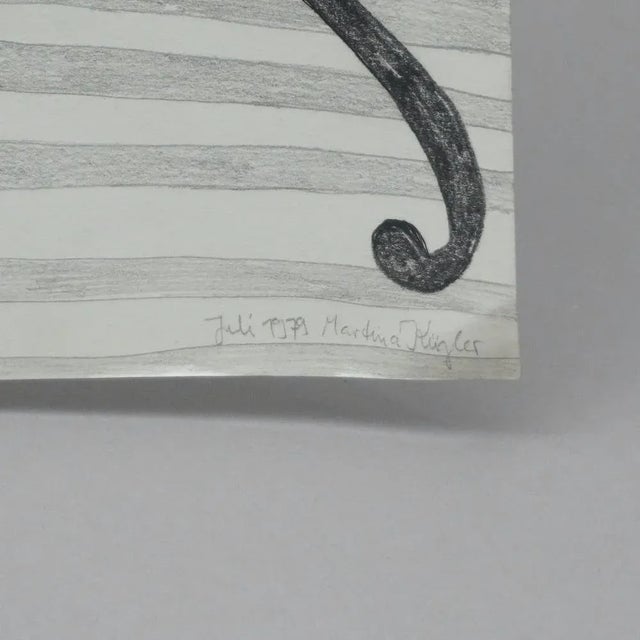 1970s Martina Kügler, Drawing, 1979, Pencil on Paper For Sale - Image 5 of 7
