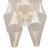 Glass Iridescent Venetian Glass Sconces, Polyhedral, Murano, Italy For Sale - Image 7 of 9
