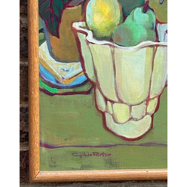 Still Life by Californian Artist Sophie Porter Ca 1960s For Sale - Image 4 of 8