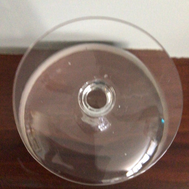 Vintage Dorothy Thorpe Silver Banded Rim Pedestal Candy Dish For Sale - Image 9 of 11