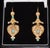 Gorgeous Natural Diamond Turquoise 18k Solid Gold Byzantine Beaded Greek Dangle Earrings, A Pair For Sale - Image 10 of 11
