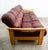 Mid-Century Modern 1960s Mid Century Danish Modern Sofa Couch Oxblood Red Leather 3 Seater Oak Tufted For Sale - Image 3 of 12