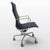 Mid-Century Modern Eames Aluminum Group High-Back Executive Chair by Herman Miller - Blue Leather For Sale - Image 3 of 10