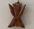 Offered, a vintage hand-carved wooden, possibly south Pacific or African or Hobo art. Features leaves surrounding a glass...