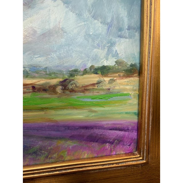 Framed French Provincial Lavender Landscape For Sale - Image 14 of 18