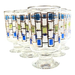 Mid-Century Scandinavian Goblets- Set of 6 For Sale