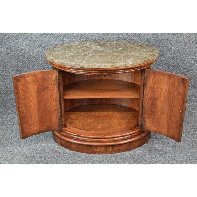 1950s Henredon Oval Fluted Entry Table Chairish