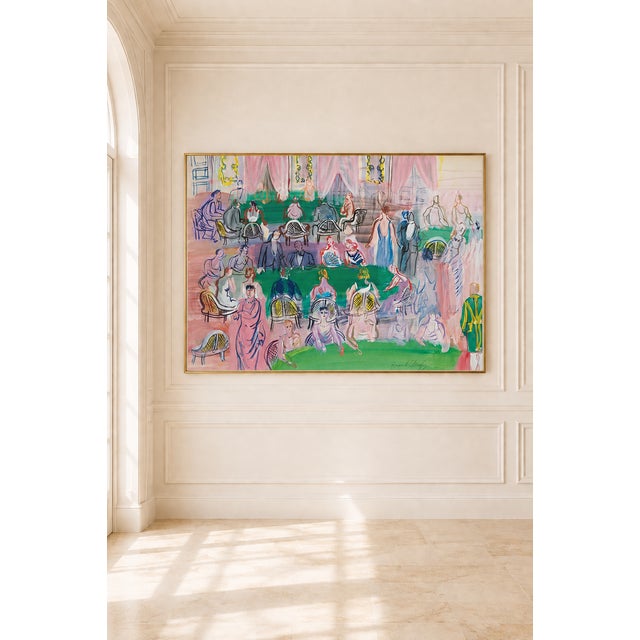 Art Deco 1925 Baccarat Casino Card Game Art Print by Raoul Dufy — 40" X 30" For Sale - Image 3 of 8