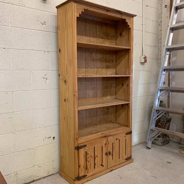 Rustic Pine Bookshelf Made in Mexico Chairish