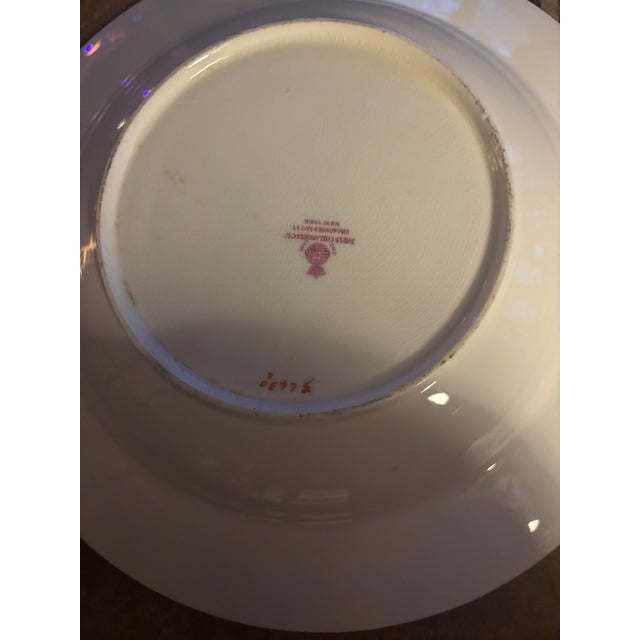 Minton Antique Minton’s for Davis Collamore of New York. Gilded Porcelain Soup Bowls - Set of 6 For Sale - Image 4 of 5