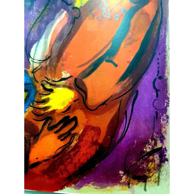 Early 21st Century Marc Chagall - Colorful Bible - Original Lithograph 1956 For Sale - Image 5 of 8