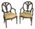 Pair E J Victor Plume Back Fauteuil Chairs For Sale