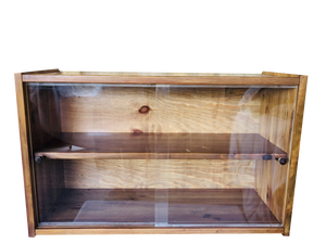 Vintage Wall Mount Shelf with Sliding Doors