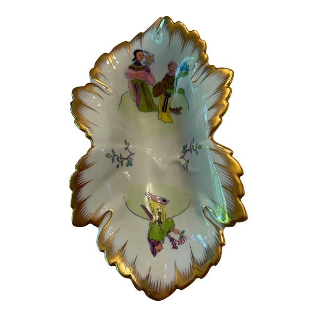 Herend Hungary Porcelain Chinoiserie Trinket Dish For Sale