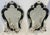 Black Pair Signed Caldwell Mirror Back Carved Ebony and Silver Sconces For Sale - Image 8 of 9