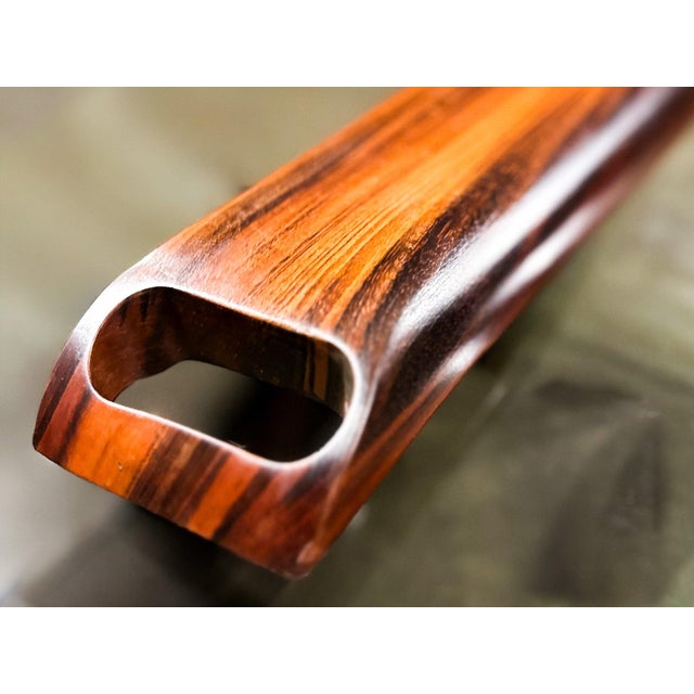 Wood Sculptural Brazilian Rosewood Decorative Tray by Tropic Art, 1960s For Sale - Image 7 of 12