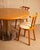 Vintage Italian Circular Dining Table in Wood and Metal, 1970s For Sale - Image 3 of 9