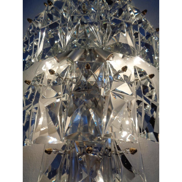 Large Crystal Glass Flush Mount from Kinkeldey, Germany, 1970s For Sale - Image 14 of 18