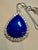 75 Carat Lapis & 9.5 ct Diamond Pendant Necklace 14 Karat White Gold + Chain For Sale In New York - Image 6 of 18