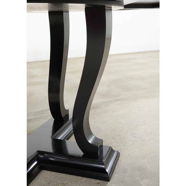 Ralph Lauren Ebonized Mahogany Round Basalt Dining Table For Sale - Image 10 of 18