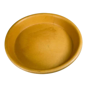 1960s Bennington Potters 1883 Yellow Stoneware Deep Dish Vermont