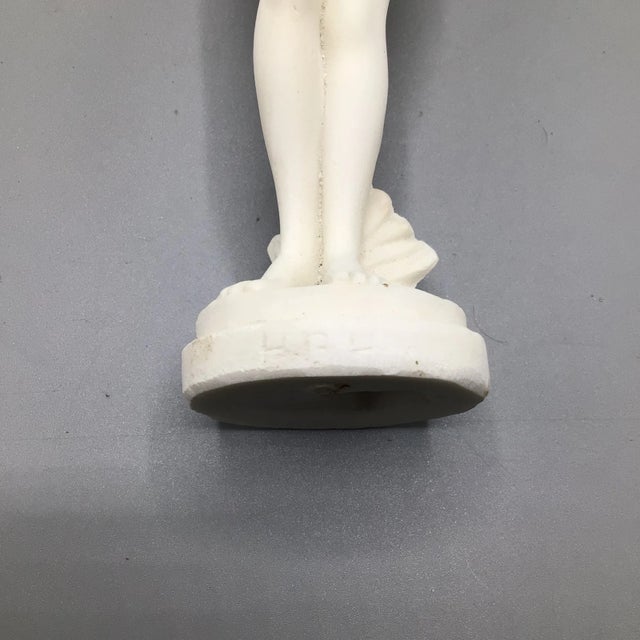 White Greek Nude Sculpture "Female Figure Carrying Hydria Water Jar" For Sale - Image 8 of 13