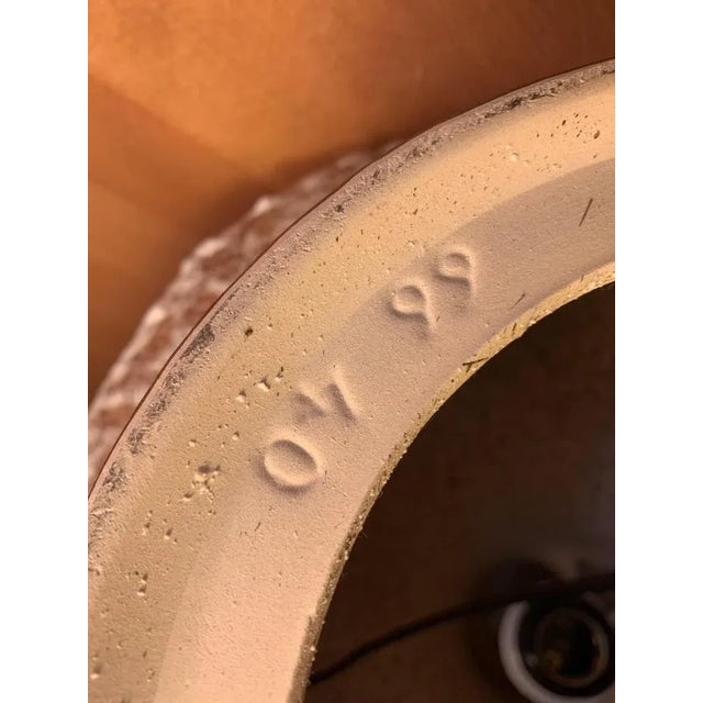 Mid-Century West German Stoneware Large Brutalist Lamp in the Style of Scheurich or Bay For Sale - Image 13 of 16