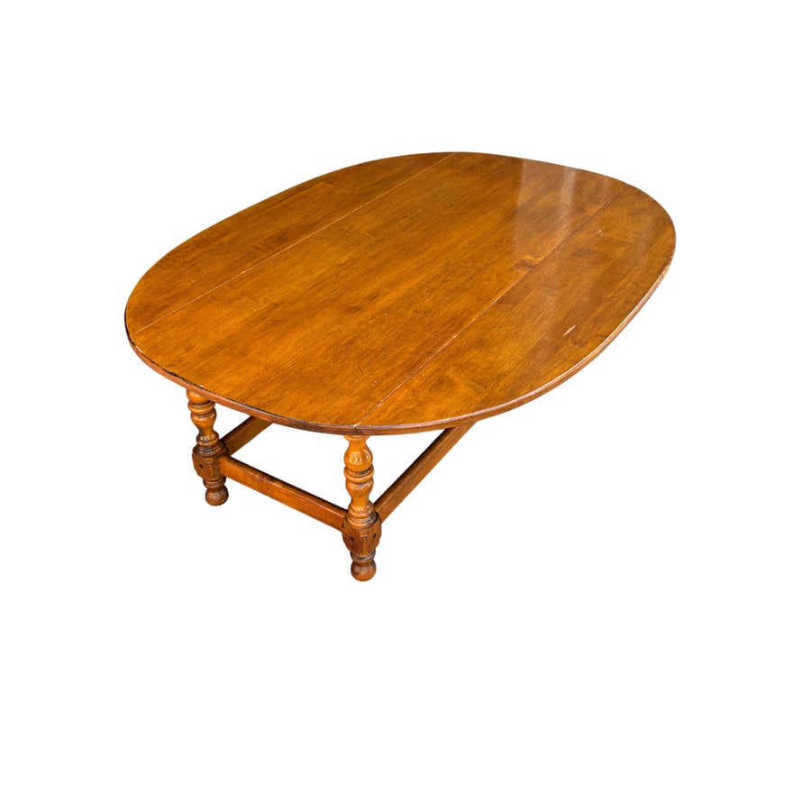 Vintage Ethan Allen Solid Maple Drop Leaf Coffee Table | Chairish