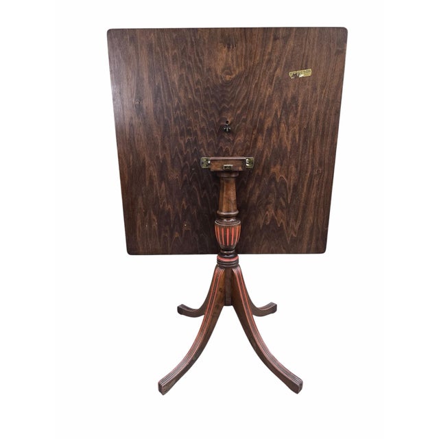 Ferguson Bros. Regency Revival Tilt-Top Table with Coaching Scene A charming American Regency Revival tilt-top table by...
