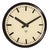 Large Bakelite Industrial Train Station Round Wall Clock, 1940s For Sale