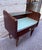 Mid-Century Italian Mahogany Nightstands with Painted Glass, 1960s, Set of 2 For Sale - Image 6 of 10