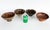 Pre-Columbian Nariño Decorated Footed Pottery Bowl Collection, Set of Four Offered for sale is a set of four pre-Columbian...