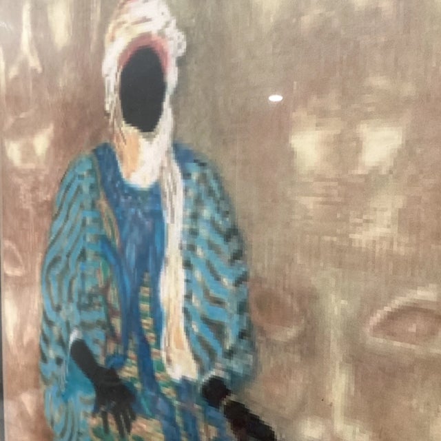 Afrocentric Art "The Royal" by Kathleen Atkins Wilson Lithograph Circa 1990s, Framed For Sale - Image 11 of 12