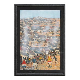 Township (Alexandria) II, Solomon Sekhaolelo Watercolor Painting For Sale